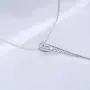 Rhodium Plated Sterling Silver Pave Vertical Bar Pendant Necklace 18 Inch Rhodium Plated Sterling Silver Pave Vertical Bar Pendant Necklace 18 Inch