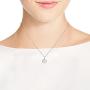 AeraVida Cute Plain Round Locket .925 Sterling Silver Pendant Necklace