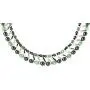 Elegant Womens Hematite Magnetic Therapy Necklace with Healing Stones Pain Relief for Neck Arthritis Migraine Headaches Shoulders and Back (Regular, Green Aventurine)