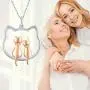 Waysles Cat Heart Necklace/Double Cat Necklace S925 Sterling Silver Lucky Cat Pendant Jewelry Gift for Cat Lover Girls Fashion Waysles Cat Heart Necklace/Double Cat Necklace S925 Sterling Silver Lucky Cat Pendant Jewelry Gift for Cat Lover Girls Fashion