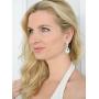 Mariell Clear Crystal Wedding Dangle Earrings for Women, Bridal and Prom Jewelry, Infinity Symbol 8 Shape