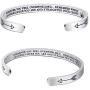 KEPKGO Inspirational Cuff Bracelets Gifts for Daughter, for Mom Granddaughter Women Girls Gift
