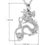 Dragon Cremation Jewelry for Ashes Stainless Steel Pendant Keepsake Memorial Jewelry Cremation Ash Urn Necklace for Man Women