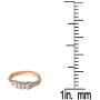 Dazzlingrock Collection 0.40 Carat (ctw) 18K Gold Round Diamond Ladies Anniversary Wedding Band Stackable Ring