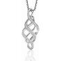 Irish Celtic Knot Necklace Sterling Silver Good Luck Vintage Irish Celtics Love Pendant Necklace Jewelry Gifts for Women Girls