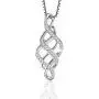 Irish Celtic Knot Necklace Sterling Silver Good Luck Vintage Irish Celtics Love Pendant Necklace Jewelry Gifts for Women Girls