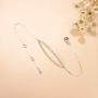 Carleen 14k Solid White Gold Diamond Dainty Bar Bracelet For Women Girls (0.216cttw, Clarity SI2, Color I-J), 7'' + 1.2'' Extender Carleen 14k Solid White Gold Diamond Dainty Bar Bracelet For Women Girls (0.216cttw, Clarity SI2, Color I-J), 7'' + 1.2'' Extender