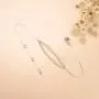 Carleen 14k Solid White Gold Diamond Dainty Bar Bracelet For Women Girls (0.216cttw, Clarity SI2, Color I-J), 7'' + 1.2'' Extender