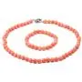 JYXJEWELRY Women Pink Coral Necklace Bracelet AAA Round Coral Beads Necklace and Stretch Bracelet Set JYXJEWELRY Women Pink Coral Necklace Bracelet AAA Round Coral Beads Necklace and Stretch Bracelet Set