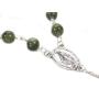 Biddy Murphy Connemara Marble Rosary Beads Celtic Cross 24 ¼ Inches Long Handcrafted in Ireland