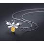 CHENGHONG Bee Necklace for Women 925 Sterling Silver Bumble Honey Bee Necklace Queen Bee Necklace for Women Cute Animal Jewelry Gift for Her