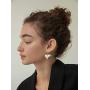 Gold Plated Bold Smooth Puffed Heart Drop Earrings with Sterling Silver Post Love Fine Jewelry for Women Gifts for Her