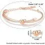KIMILILY Rose Gold Bangle Bracelet Jewelry Birthday Gifts for Women Crystal from Swarovski Cuff KIMILILY Rose Gold Bangle Bracelet Jewelry Birthday Gifts for Women Crystal from Swarovski Cuff