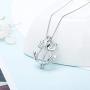 LGSY Sterling Silver Frog Pearl Cage Pendants for Women, Design Pearl Cage Pendants for Pearl Jewelry Making, Essential Oil Diffuser Lockets for Pearl Jewelry
