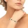 Sterling Silver Genuine, Created or Simulated Gemstone & White Topaz Round Halo Tennis Bracelet Sterling Silver Genuine, Created or Simulated Gemstone & White Topaz Round Halo Tennis Bracelet