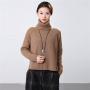 Coostuff Vintage Fingerprint Wood Pendant Vintage Long Necklaces for Women Handmade Women Jewelry