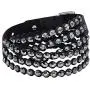 SWAROVSKI Womens Leather Look Crystal Power Bracelet Collection SWAROVSKI Womens Leather Look Crystal Power Bracelet Collection