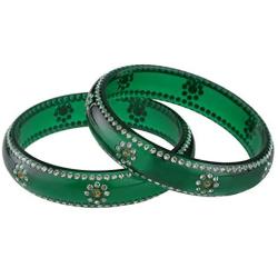 Efulgenz Fashion Jewelry Indian Bollywood Crystal Rhinestone Wedding Bridal Bracelet Bangle Set