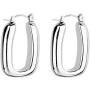 Jones New York Silver Plated Rectangle Shaped Thick Dangle Earrings