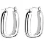 Jones New York Silver Plated Rectangle Shaped Thick Dangle Earrings Jones New York Silver Plated Rectangle Shaped Thick Dangle Earrings
