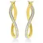 La Joya 1/6-1/4 Carat Total Weight (ctw) Eternity Lab Grown Diamond Hoop Earrings for Women- Yellow Gold Plated Or White Rhodium Plated 925 Sterling Silver Earrings - GH Color And SI Clarity Diamonds La Joya 1/6-1/4 Carat Total Weight (ctw) Eternity Lab Grown Diamond Hoop Earrings for Women- Yellow Gold Plated Or White Rhodium Plated 925 Sterling Silver Earrings - GH Color And SI Clarity Diamonds