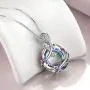 Rose Flower Necklace Sterling Silver Love Jewelry Gifts for Mom Wife Grandma Girlfriend on Birthday Anniversary