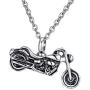 HooAMI Vintage Motorcycle Biker Pendant Cremation Jewelry Keepsake Memorial Urn Necklace