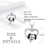 Dog Necklace for Women 925 Sterling Silver Puppy Dog Heart Pendant Necklace Cute Animal Jewelry for Birthday Christmas Gifts
