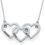 MyNameNecklace Personalized Engraved 3 Heart Necklace with Swarovski Birthstones -Jewelry for Mom Women-Valentines Day Jewelry Gift for Her MyNameNecklace Personalized Engraved 3 Heart Necklace with Swarovski Birthstones -Jewelry for Mom Women-Valentines Day Jewelry Gift for Her