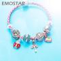 Zodiac Sign Charms fits European Charm Bracelet – Rose Gold 925 Sterling Silver Necklace Pendant, 12 Horoscope Constellation Dangle CZ Birthstone Beads, Birthday Gifts for Women/Men