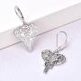 JO WISDOM Elephant Earrings,925 Sterling Silver Animal Leverback Dangle & Drop Earrings,Jewelry for Women