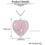 Top Plaza Natural Healing Crystals Heart Pendant Necklaces Reiki Quartz Gemstone Jewelry for Womens Girls Top Plaza Natural Healing Crystals Heart Pendant Necklaces Reiki Quartz Gemstone Jewelry for Womens Girls
