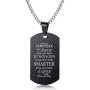 VNOX Personalized Engraved Love Quote Link Bracelet ,Pendant Necklace from Wife Anniversary Birthday Gifts to Lover Boyfriend Husband,Mens Anniversary Gift Ideas