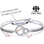 Zuo Bao Best Friend Jewelry Best Sister Gift Always My Sister Forever My Friend Bracelet Wedding Gifts for Sisters Ladies Honey