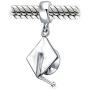 Personalized Graduate Graduation Trencher Cap Engravable Dangle Bead Charm .925 Sterling Silver Fits European Bracelet