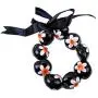 Hawaiian Plumeria Jewelry Set -Necklace, Bracelet, Earring for Luau Party, Graduation, Birthday. Made with Real Kukui Nut Lei with Hand Painted Flower, Tropical, Orchid Decoration Hawaiian Plumeria Jewelry Set -Necklace, Bracelet, Earring for Luau Party, Graduation, Birthday. Made with Real Kukui Nut Lei with Hand Painted Flower, Tropical, Orchid Decoration
