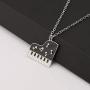 SEIRAA Piano Keyboard Necklace Music Jewelry for Women Girls Piano Gifts Music Lovers Jewelry