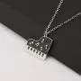 SEIRAA Piano Keyboard Necklace Music Jewelry for Women Girls Piano Gifts Music Lovers Jewelry