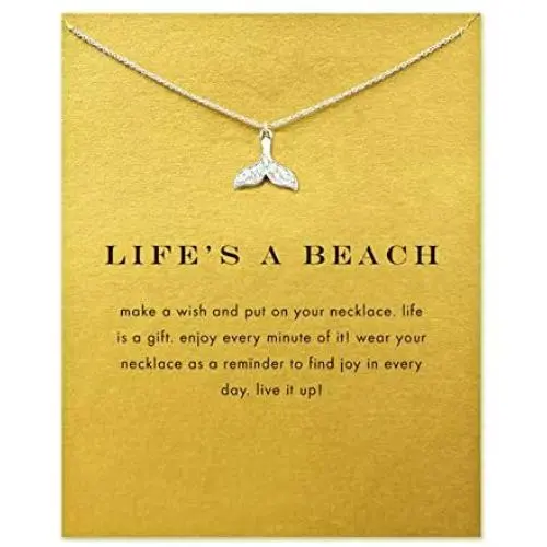 Baydurcan Friendship Anchor Compass Necklace Good Luck Elephant Pendant Chain Necklace with Message Card Gift Card Baydurcan Friendship Anchor Compass Necklace Good Luck Elephant Pendant Chain Necklace with Message Card Gift Card