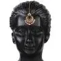 I Jewels 18k Gold Plated Indian Bollywood Wedding Faux Beads Choker Jewelry Set with Maang Tikka for Women
