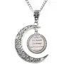 Charm Crescent Moon Song Lyric Jewelry - Demi Lovato Song Lyrics Quote Necklace - Inspirational Music Pendant - Silver Motivational Jewelry Gift for Her