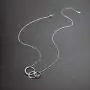 Personalized Gift for Mom, Daugther Grandmother-Sterling Silver Infinity 2-3 Interlocking Circles Pendant Necklace,16 Inch Choker Chain for Women Girls