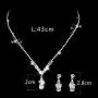 Unicra Bride Silver Necklace Earrings Set Crystal Bridal Wedding Jewelry Sets Rhinestone Choker Necklace for Women and Girls(3 Piece Set - 2 Earrings and 1 Necklace) (Silver 2) Unicra Bride Silver Necklace Earrings Set Crystal Bridal Wedding Jewelry Sets Rhinestone Choker Necklace for Women and Girls(3 Piece Set - 2 Earrings and 1 Necklace) (Silver 2)