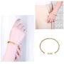 Lolalet Wide Open Cuff Bracelet, for Men Women, 18K Gold Plated Wheat Style Couples Love Bracelets, Weave Braided Twisted Open Cuff Bangle Jewelry –Gold