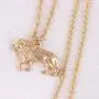 MIXIA Chic Trendy Male Alloy Gold Color Lion Pendant Necklace for Men Boys Fashion Animal Charm Necklace Jewelry MIXIA Chic Trendy Male Alloy Gold Color Lion Pendant Necklace for Men Boys Fashion Animal Charm Necklace Jewelry