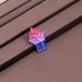 CENWA LGBTQ Gay Pride Bisexual Power Fist Enamel Pin Bi Pride Jewelry Enamel Pin LGBT Brooch