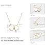 Personalized 2 Names Necklace for Girlfriend with 2 Heart Simulated Birthstone Couple Love Pendant Necklace for Women