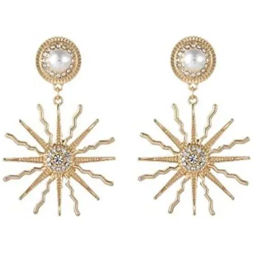 Temperament Zircon Sun Moon Stars Asymmetric Drop Dangle Earrings for Women Jewelry Fashion Metal Sunflower Inlaid Pearl Stud Earrings Temperament Zircon Sun Moon Stars Asymmetric Drop Dangle Earrings for Women Jewelry Fashion Metal Sunflower Inlaid Pearl Stud Earrings