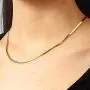 Hidepoo Gold Layered Necklaces for Women, 14K Gold Plated Dainty Coin Pendant Choker Necklace Herringbone Snake Necklace Paperclip Chain Layered Necklaces for Women Jewelry Gifts