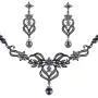 Crownguide Delicate Pearl Bridal Jewelry Set for Women Wedding Pearls Crystal Bridal Necklace and Earring Set Crownguide Delicate Pearl Bridal Jewelry Set for Women Wedding Pearls Crystal Bridal Necklace and Earring Set
